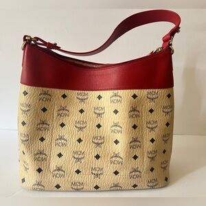 Excellent Condition MCM Bag red and cream